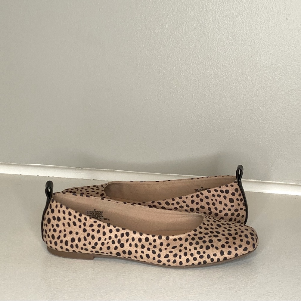 Tan Flats with Black Polkadots, Universal Thread